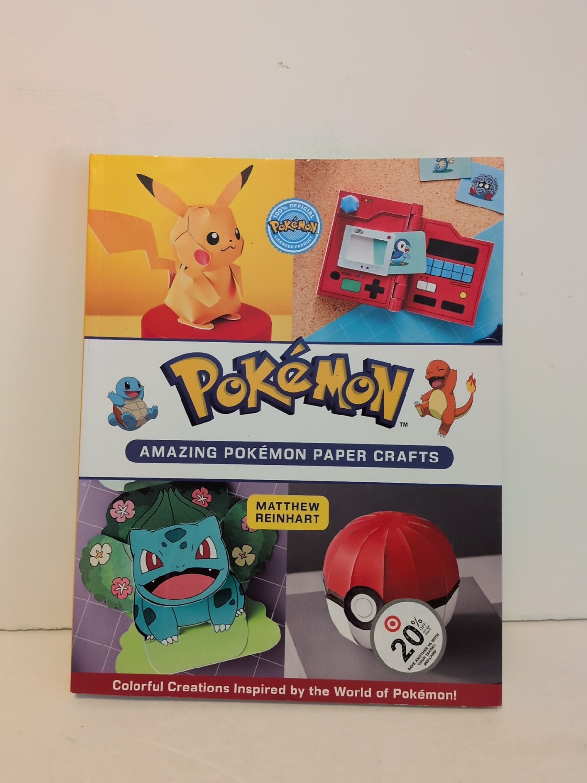 Pokemon Amazing Paper Crafts Paperback Book Matthew Reinhart Official Licensed