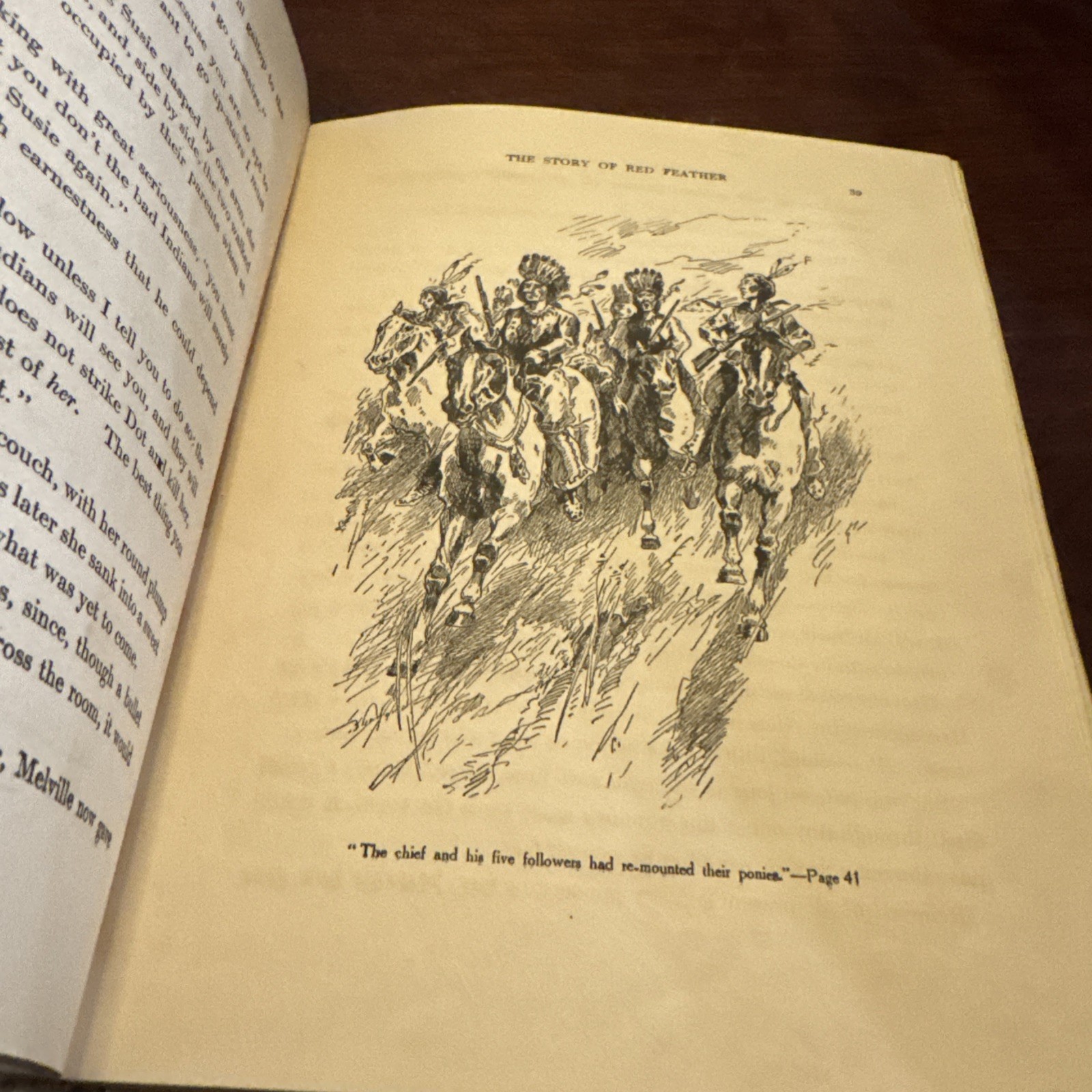Antique 1908 The Story of Red Feather -Edward Ellis – First Edition Illustrated