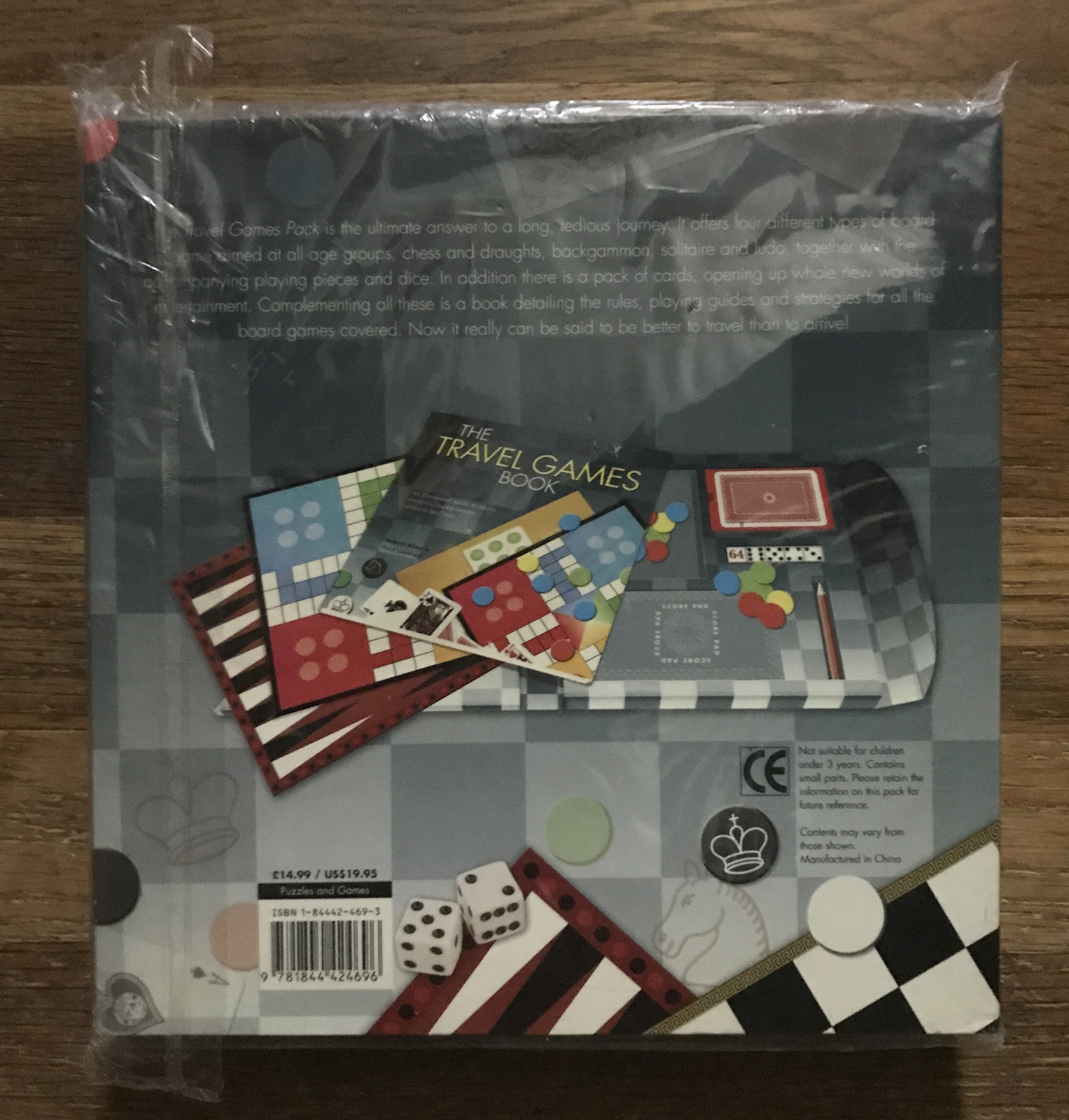 The Travel Games Pack ~ 2005 ~ Four Board Games, Deck Of Cards, 64 Page Book