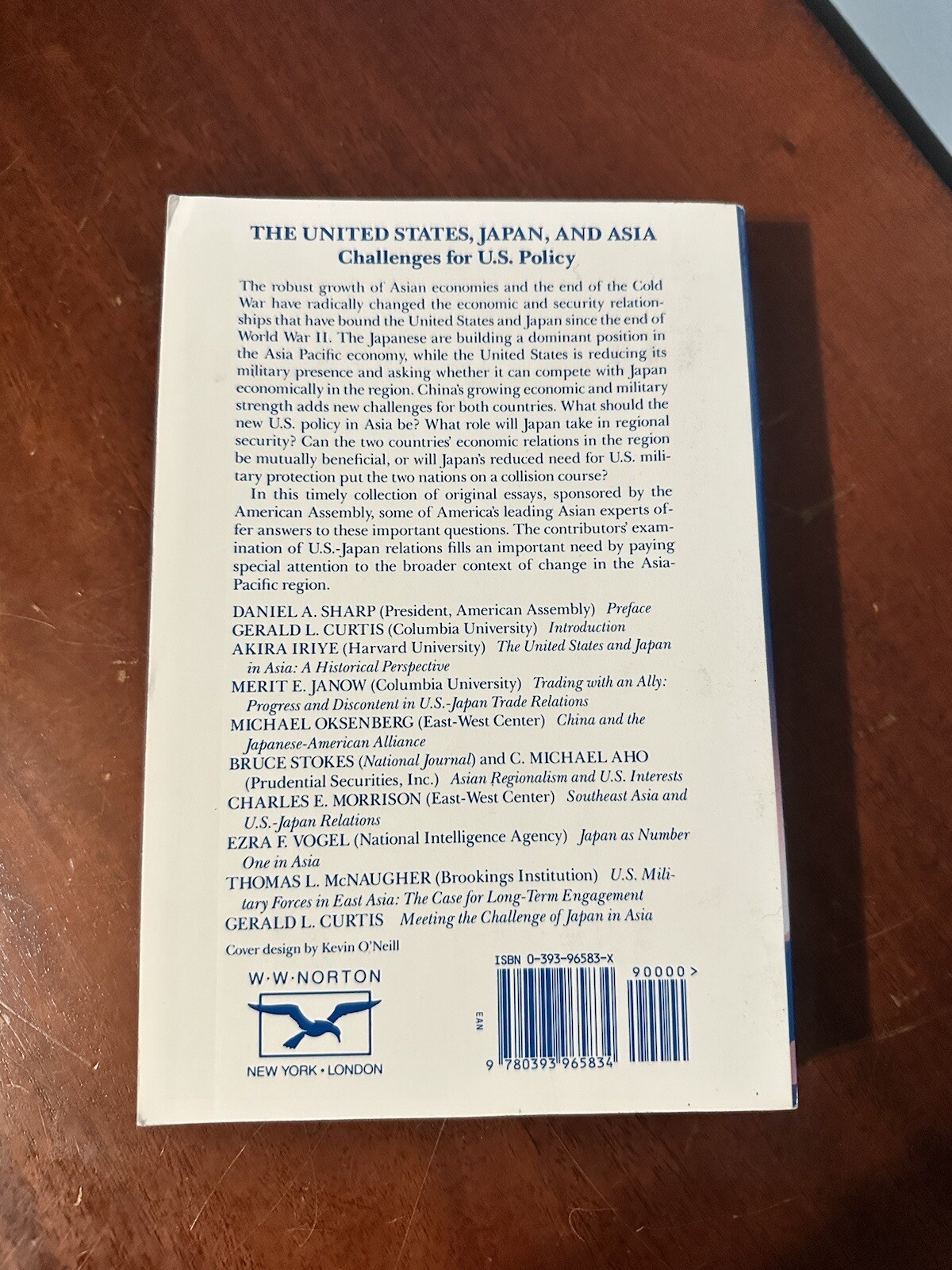 The United States Japan and Asia Challenges for US Policy Gerald Curtis 1994