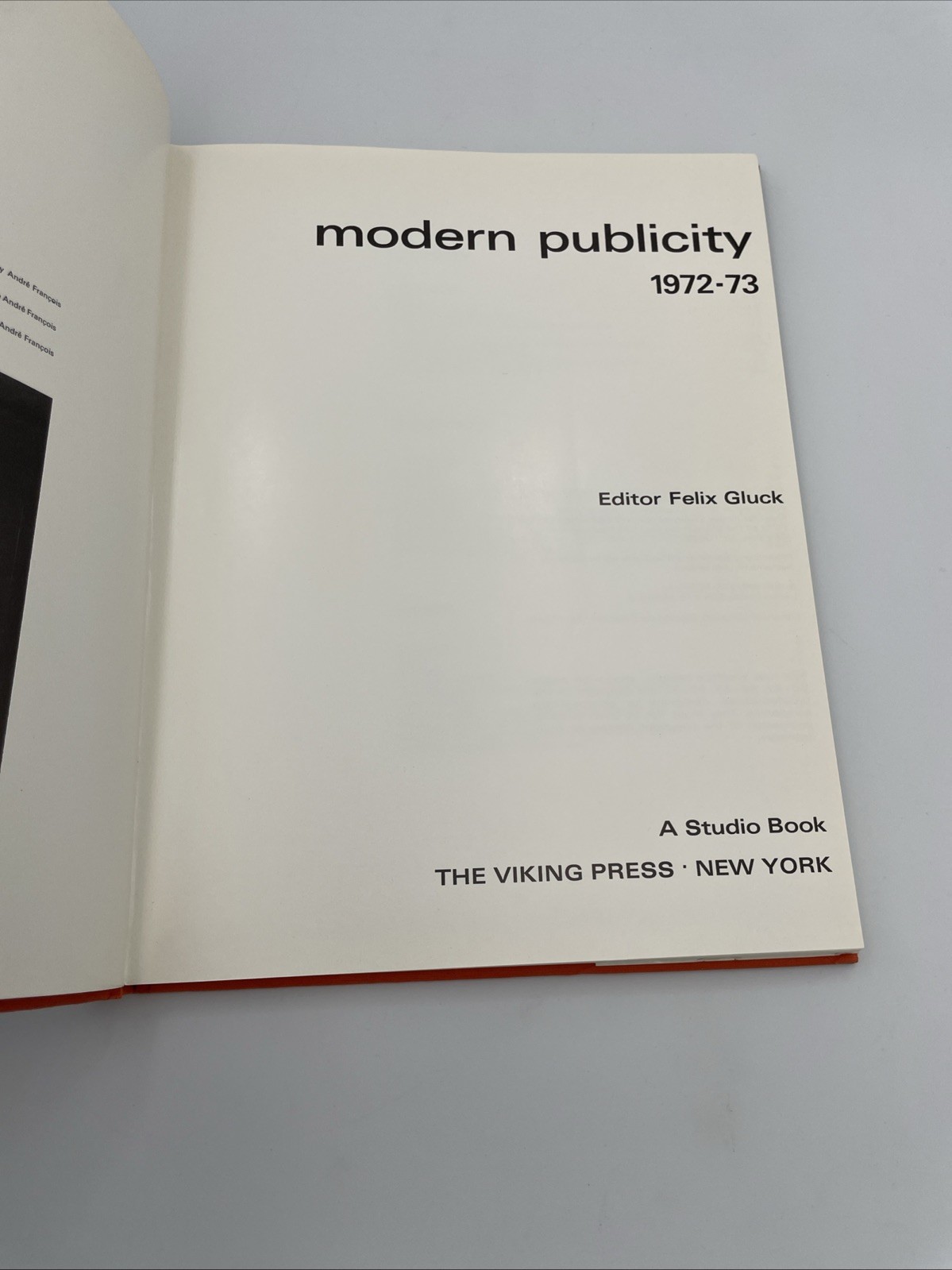 Vintage Modern Publicity 1972/73 No. 42 (Hardcover) Felix Gluck G7