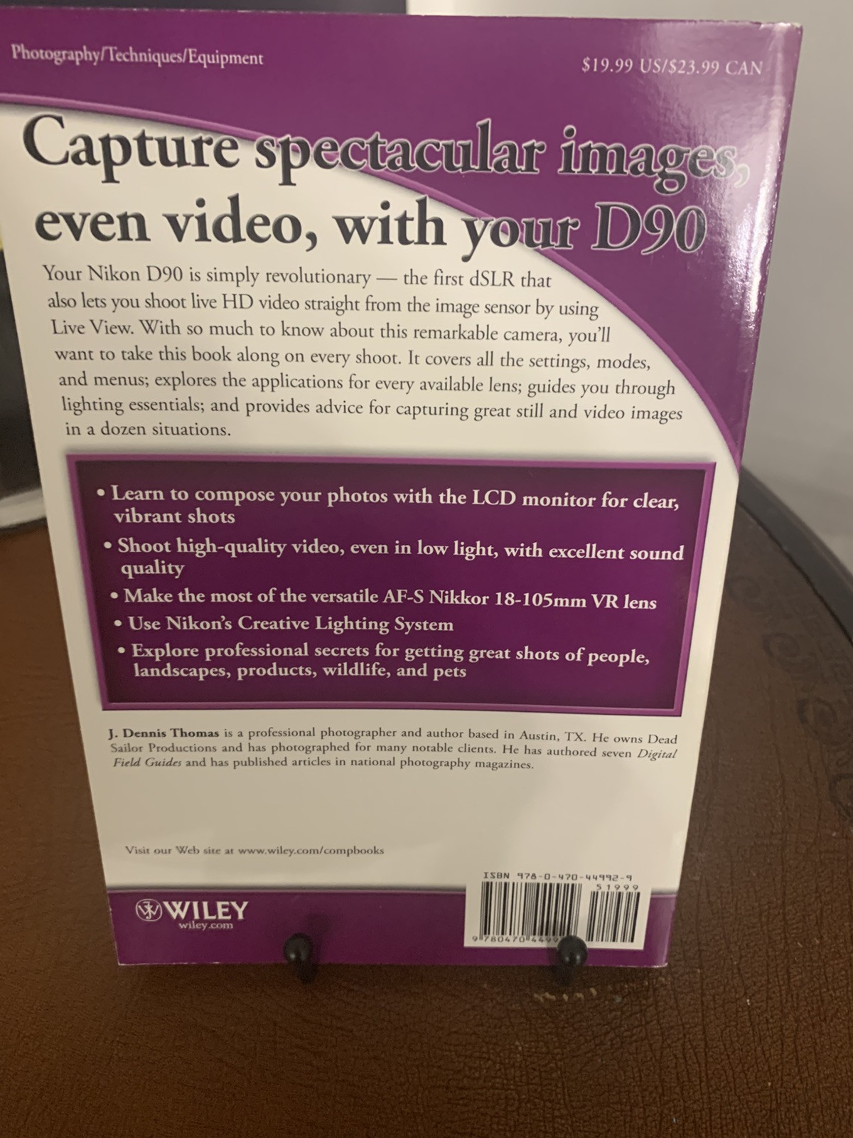 Nikon D90 Digital Field Guide by J. Dennis Thomas (2009, Trade Paperback)