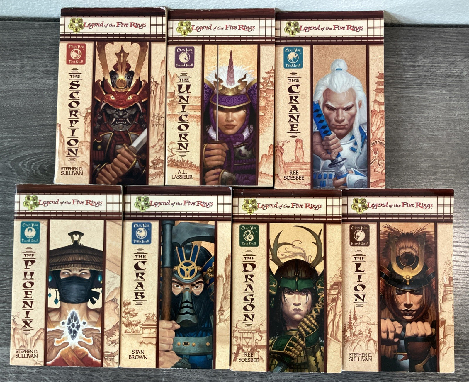 Legend Of The Five Rings Clan War Complete Series 1 2 3 4 5 6 7 Paperback Set