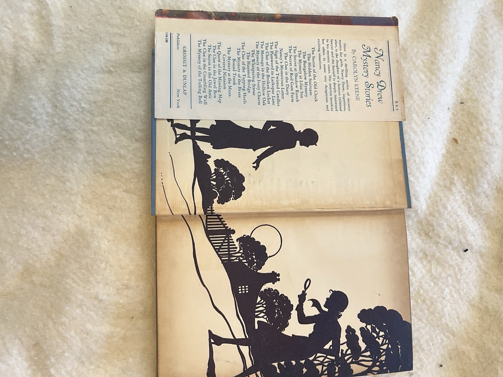 Nancy Drew Mystery Stories The Whispering Statue HC Illus Tandy Grosset 1937