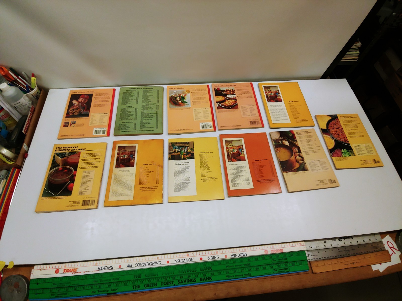 11x SUNSET Magazine COOKBOOKS Vintage Recipes Cookies Wok Breads Seafood…
