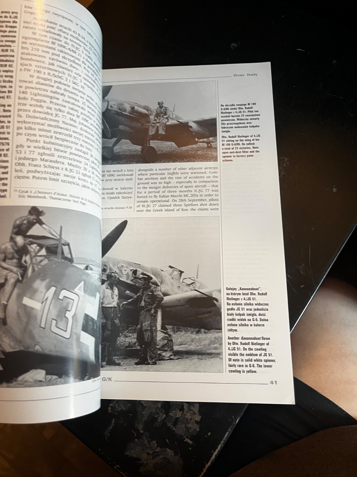 Messerschmitt Bf 109 G/K Vol II. KAGERO MONOGRAPH #22 Krzysztof Janowicz w/mask