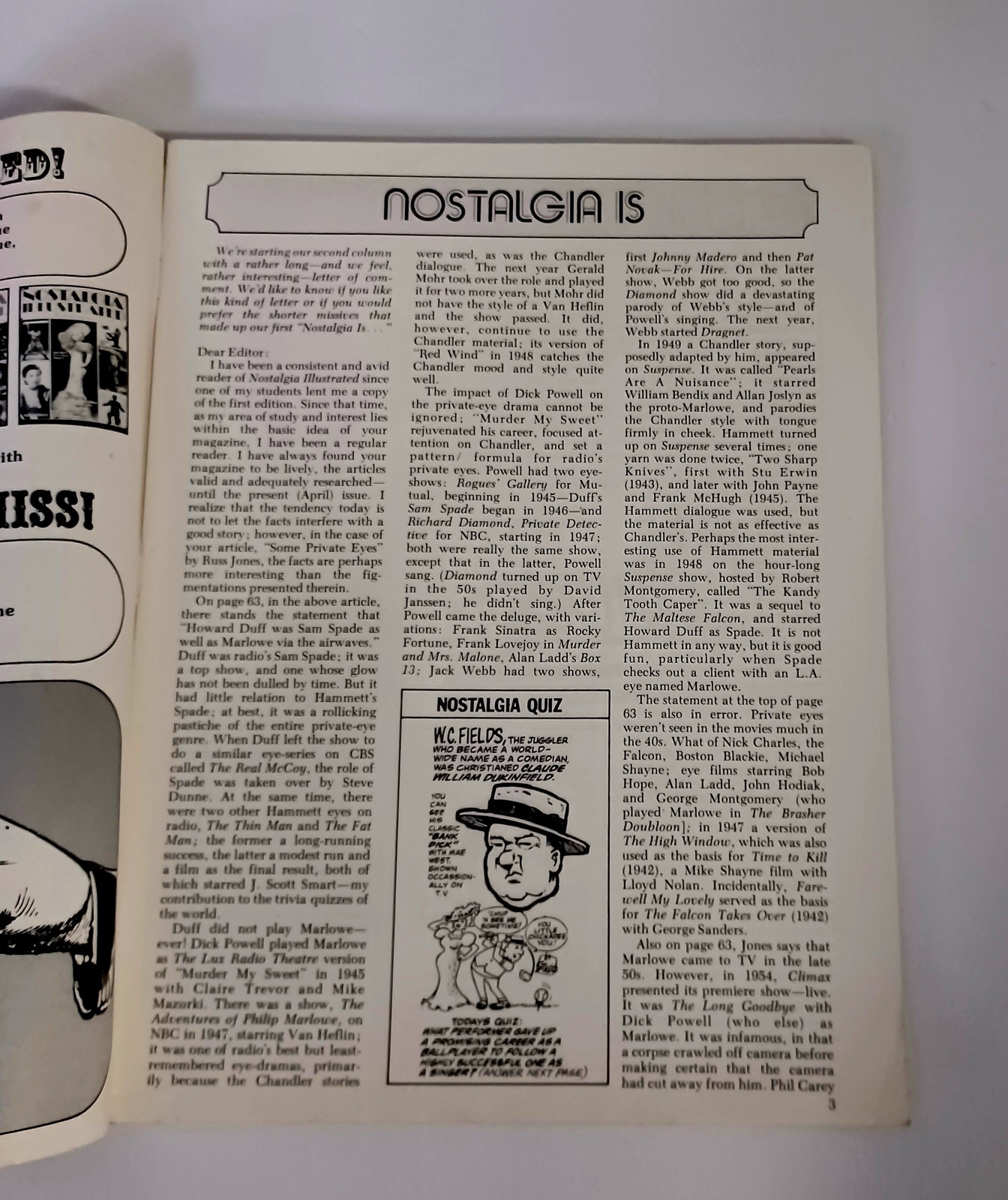 Nostalgia Illustrated July 1975 Magazine Marlon Brando Cartoon Classics