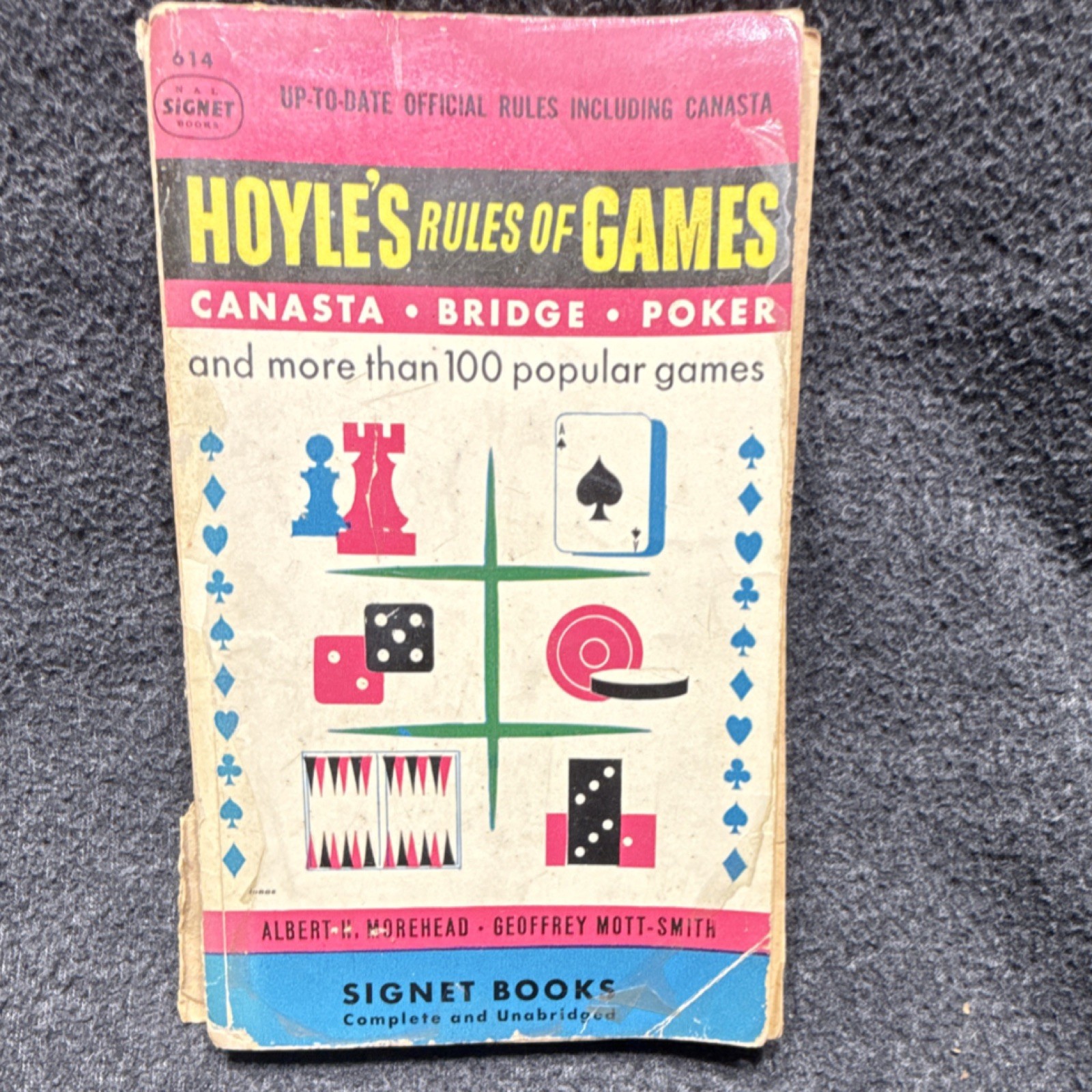 Hoyle’s Rules of Games by Morehead & Mott-Smith Signet Books Paperback