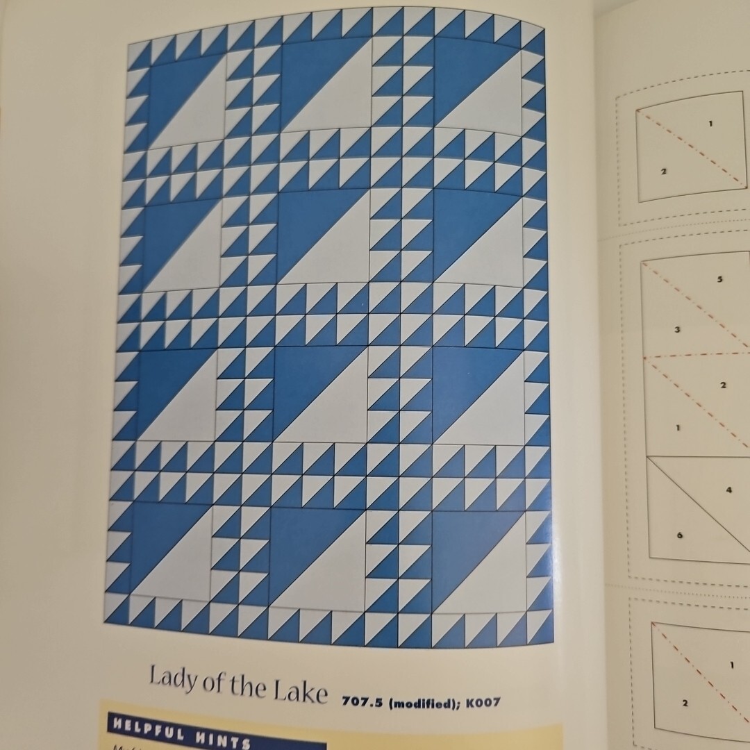 Quiltiing Make It Simpler Paper Piecing Easy 1-2-3 Pinless Fold & Sew Technique