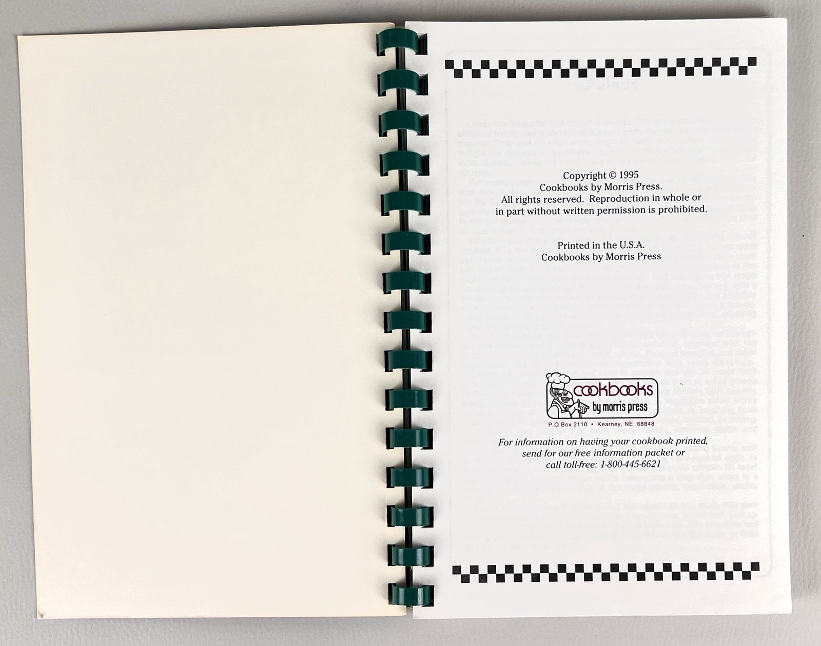 300 Ways With Salads Spiral Bound Cookbook By Morris Press 1995 Salad Recipes