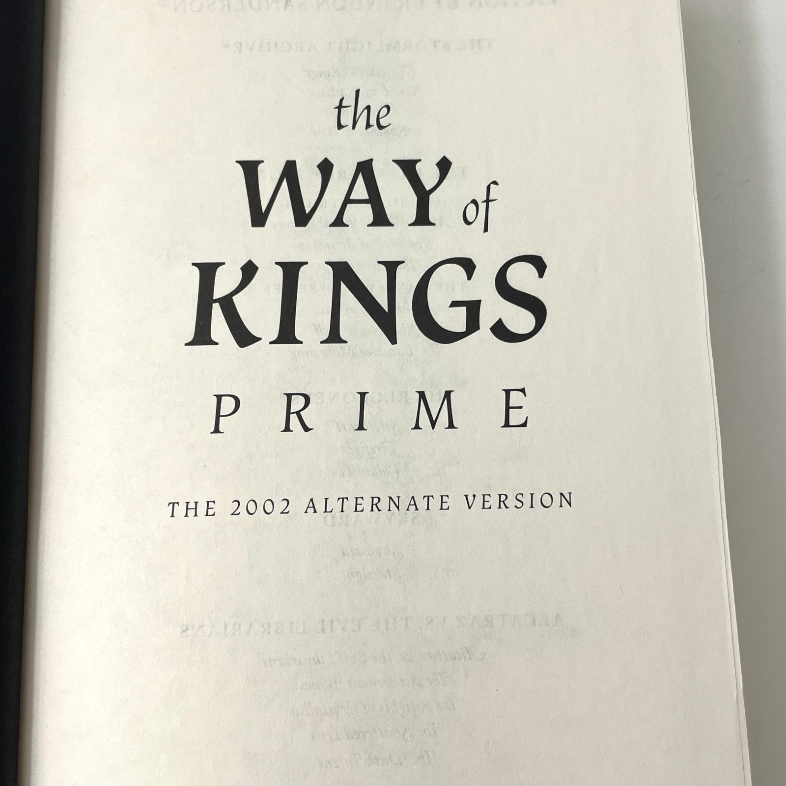 The Way of Kings Prime by Brandon Sanderson (2020, Hardcover) – 1st Ed Print