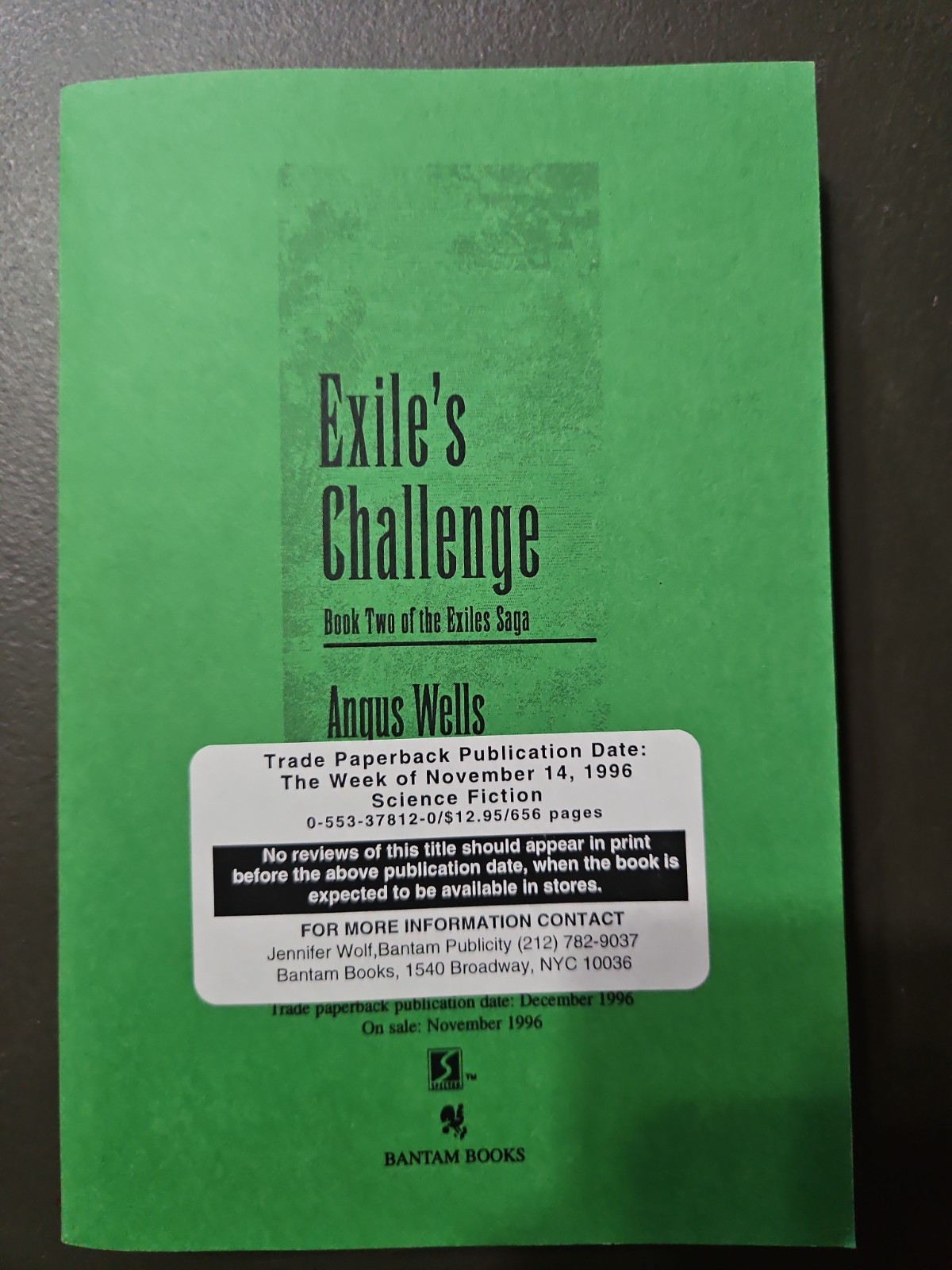 Exile’s Children & Exile’s Challenge by Angus Wells Uncorrected Proofs