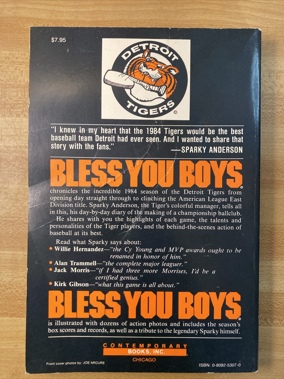 Bless You Boys Signed Sparky Anderson: Diary of the Detroit Tigers’ 1984 Signed