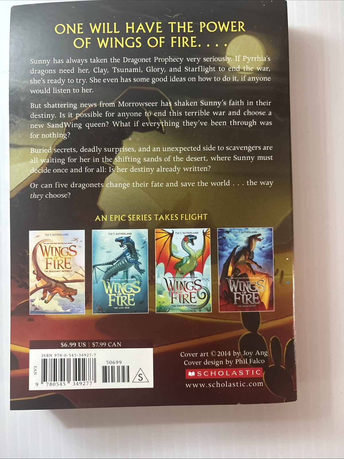 Tui T. Sutherland 6 Wings of Fire Books 1-6 In The Series