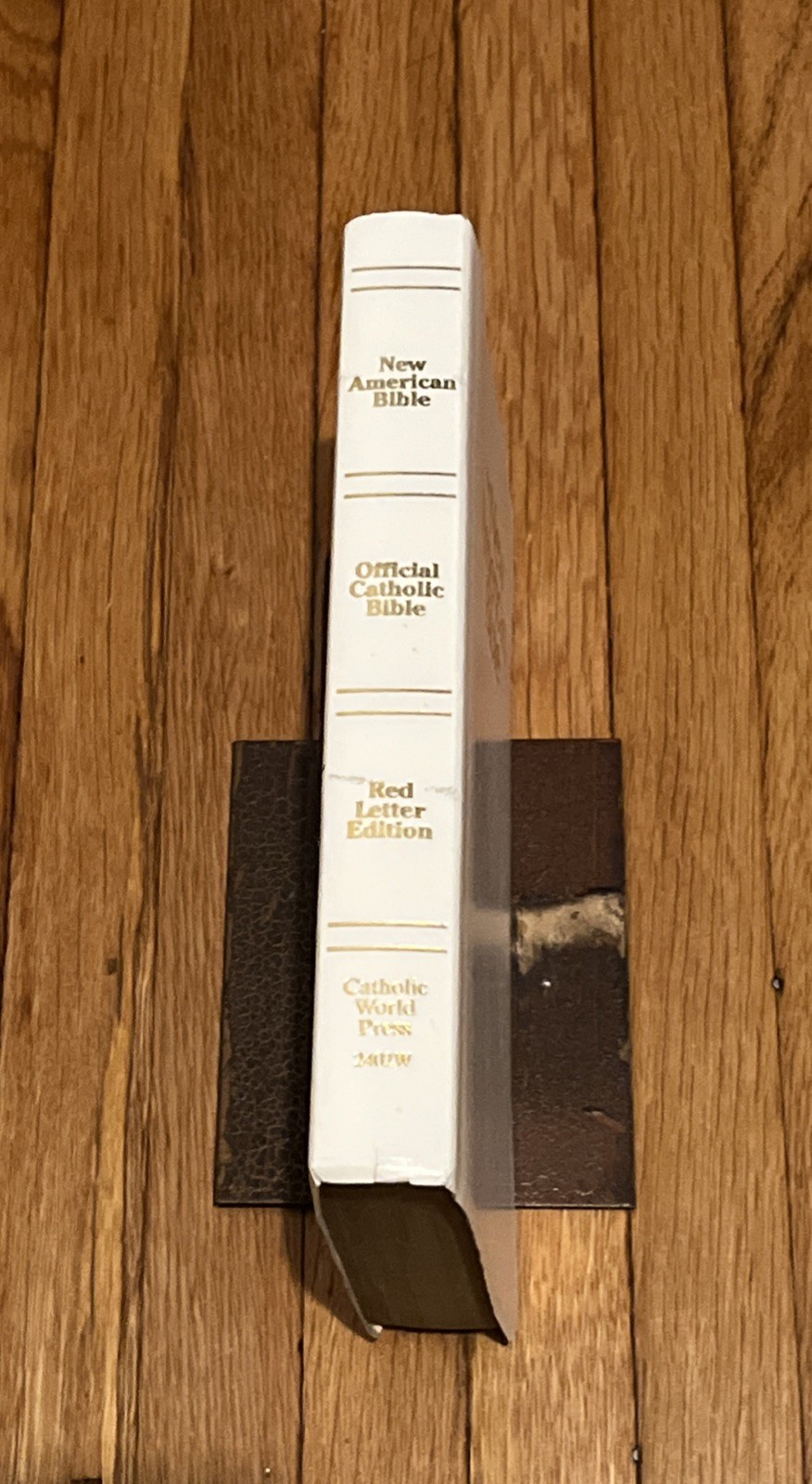 The New American Bible Catholic World Press Red Letter Edition 1991 White