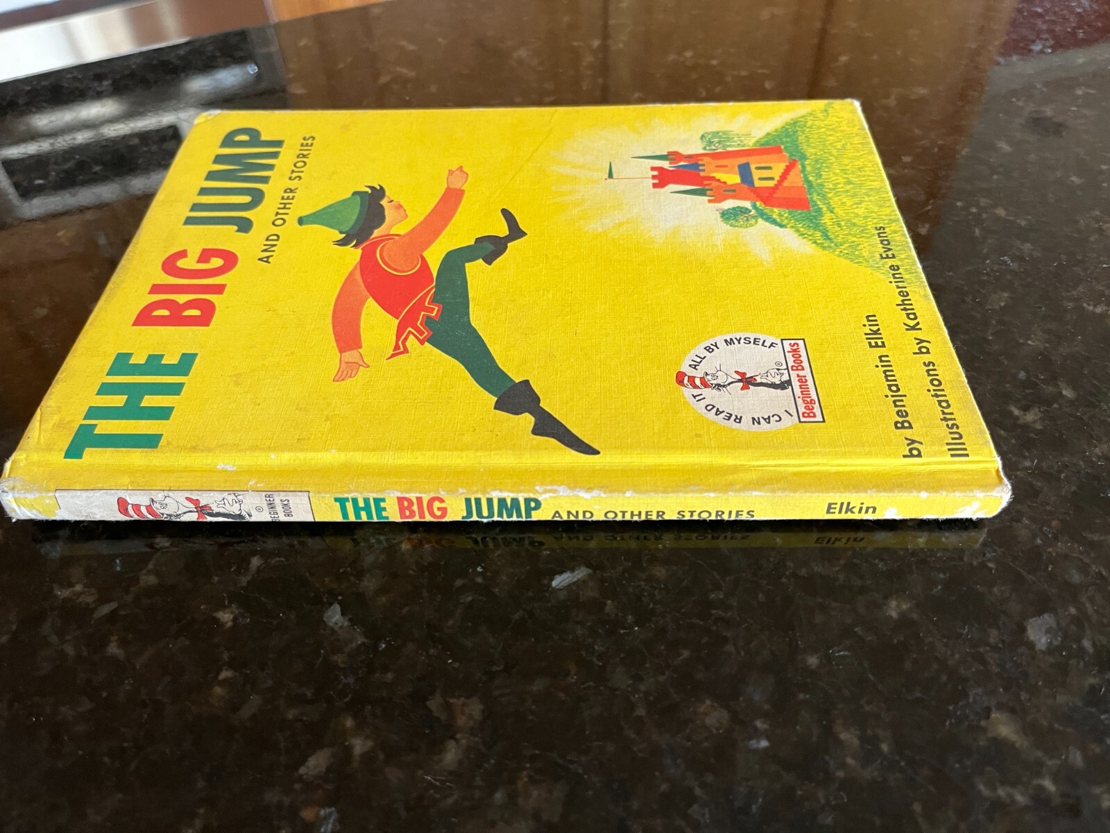 The Big Jump by Benjamin Elkin VINTAGE Seuss beginner hardcover book 6.75″x9.25″