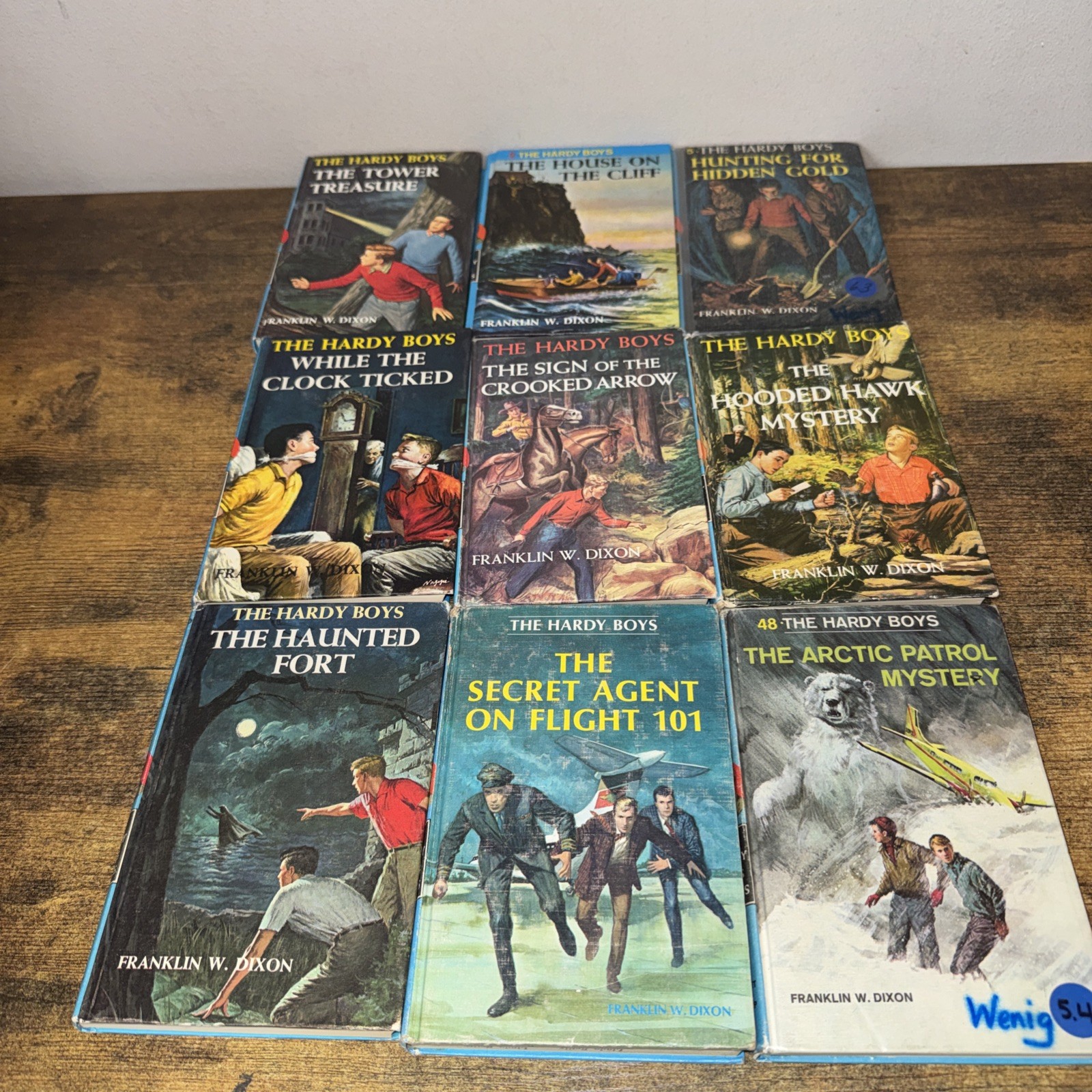 THE HARDY BOYS Series lot of 9 matte finish hardcover books by Franklin W. Dixon