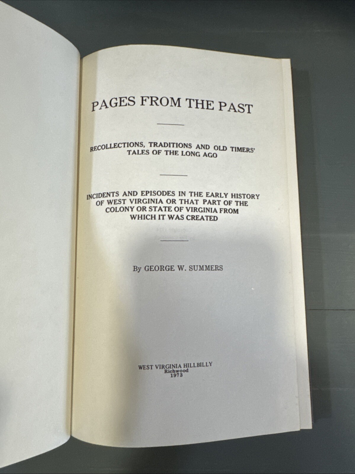 Pages From The Past 1974 George Summers