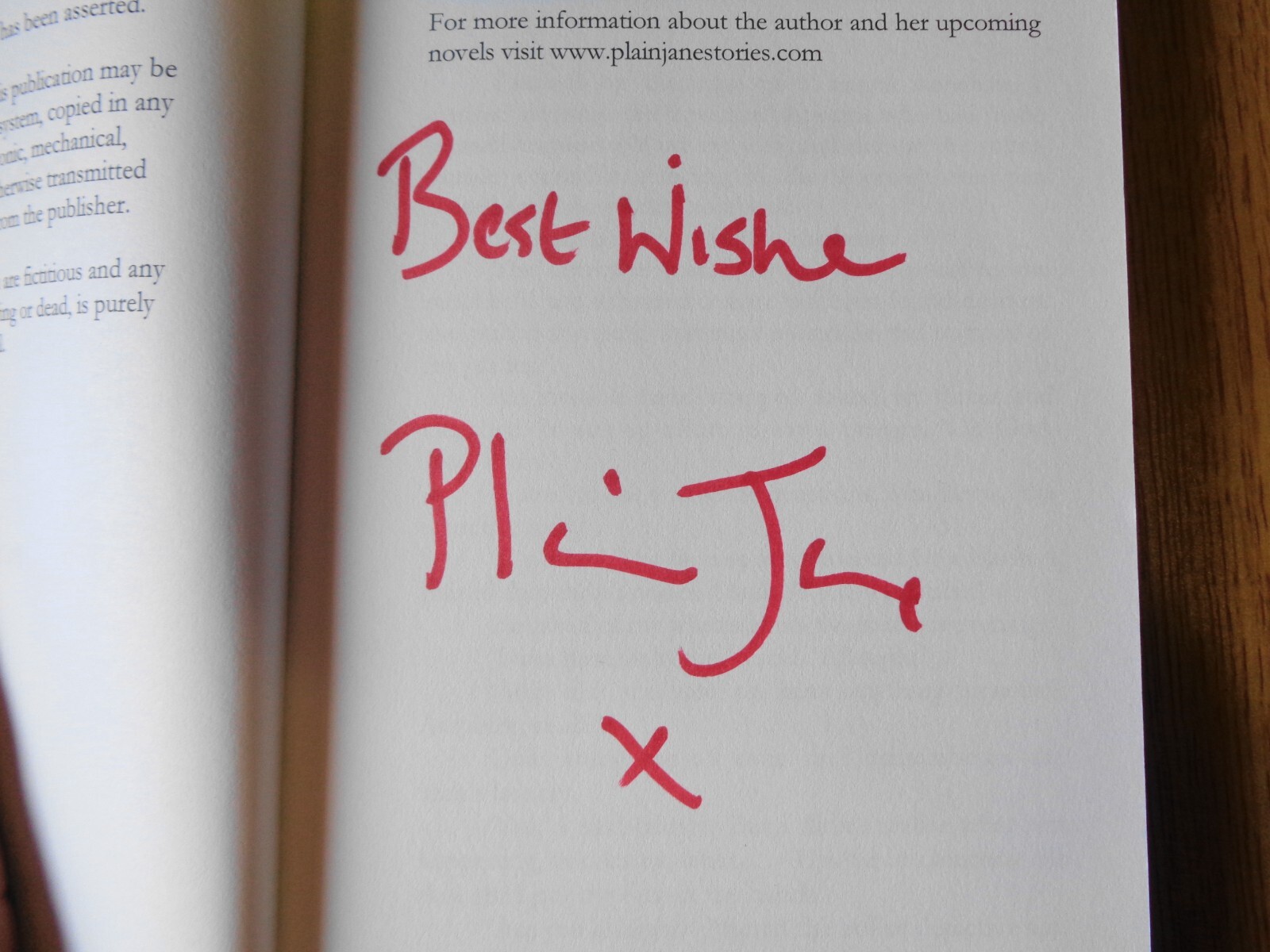 DEADLY CONNECTIONS By Plain Jane, Signed, trade paperback