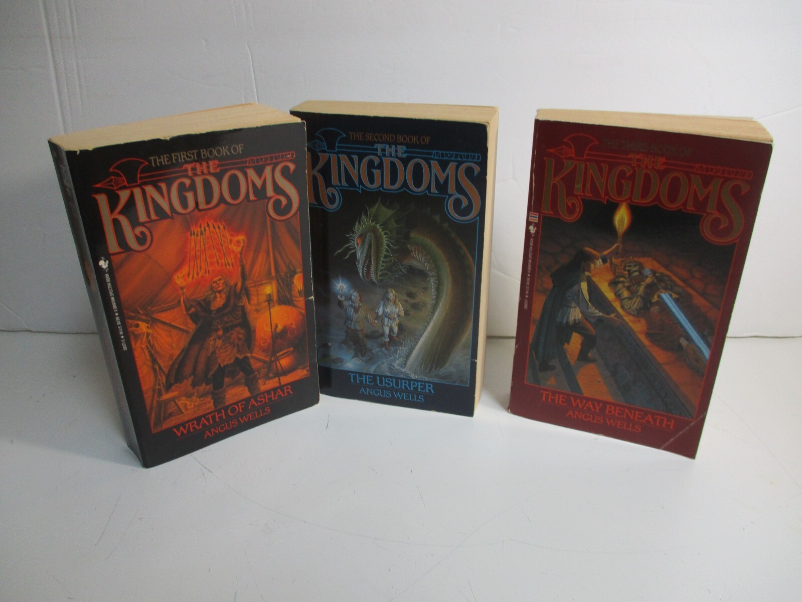Lot of 3 The Kingdoms Series by Angus Wells Vols. 1-3 Paperback Books