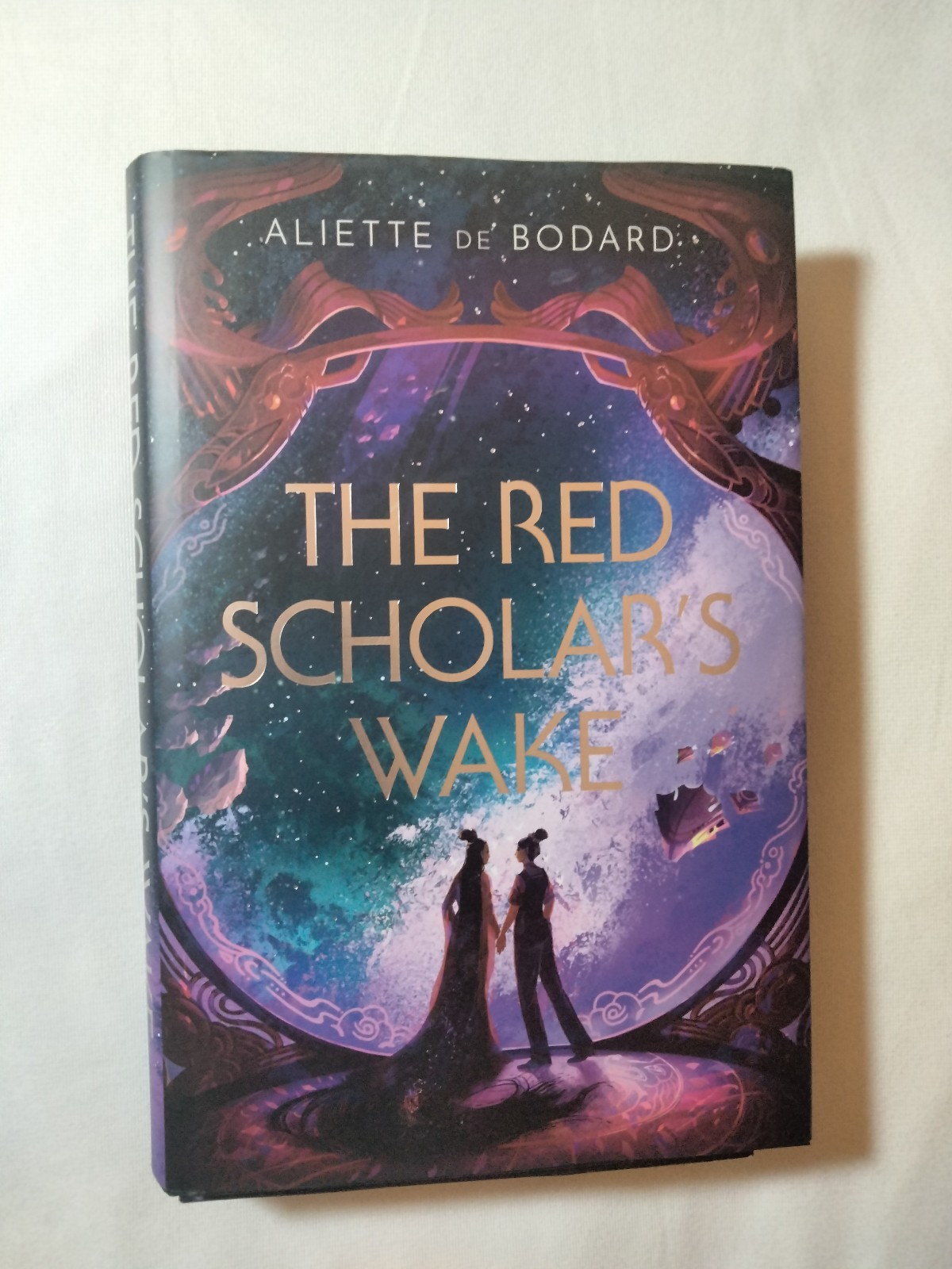 The Red Scholar’s Wake Aliette De Bodard Illumicrate Sprayed Edges Signed Plate
