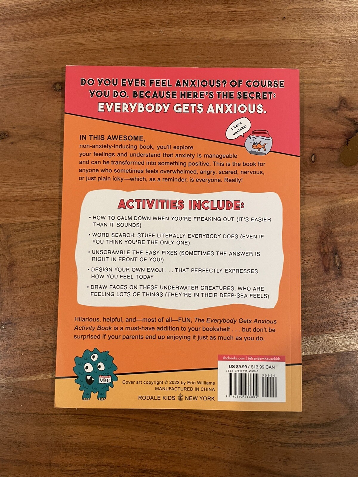 The Everybody Gets Anxious Activity Book PAPERBACK 2022 by Jordan Reid NEW!!