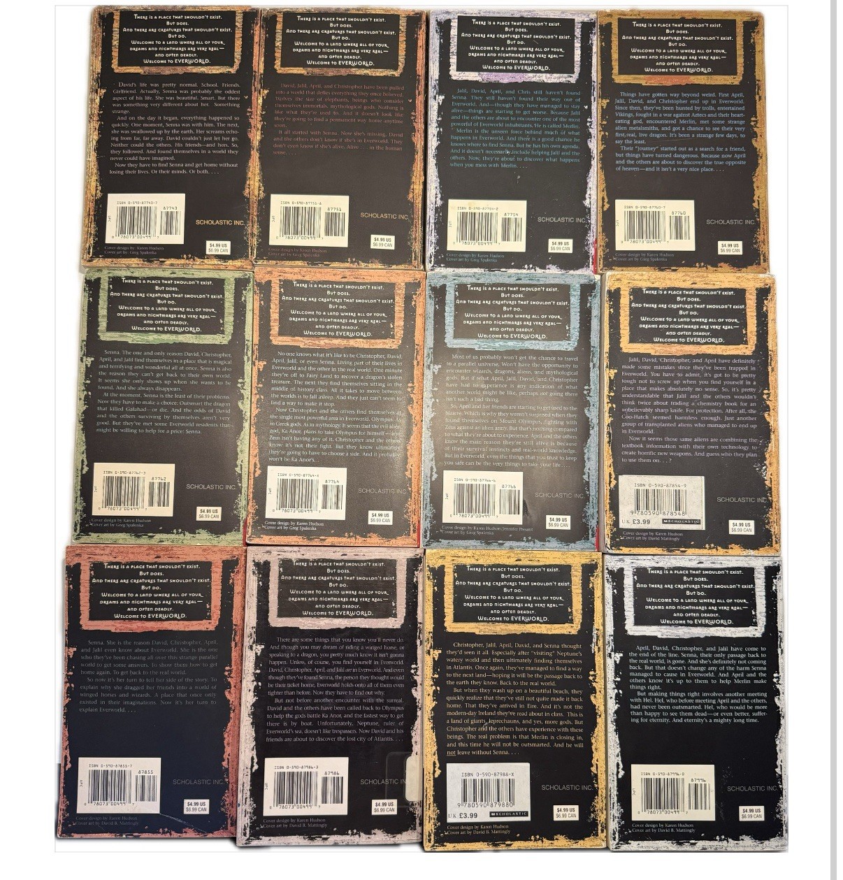 Complete Set Series – Lot of 12 Everworld Books by K.A. Applegate YA