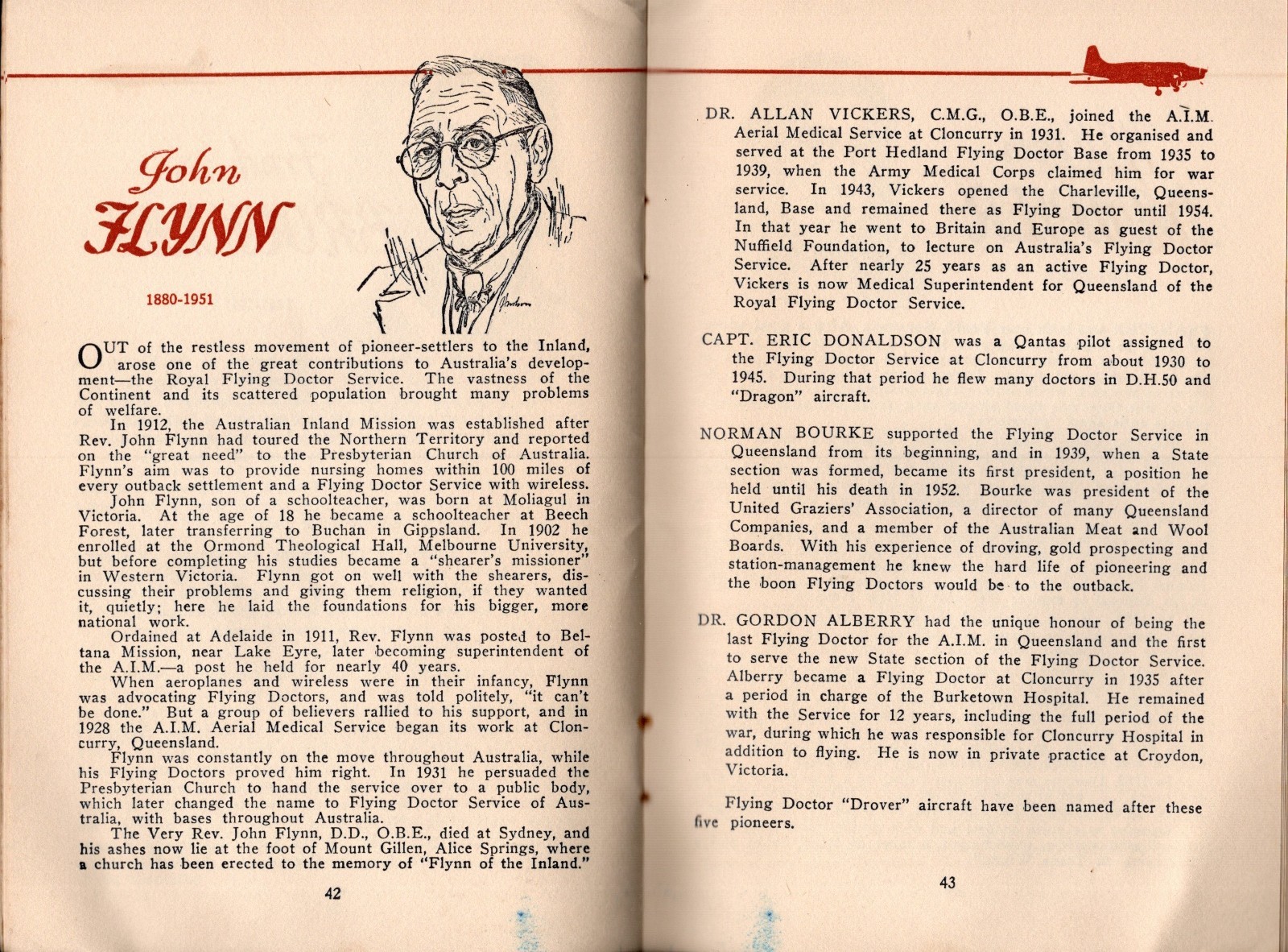 TAA Presents 54 EXPLORERS of AUSTRALIA 58 pages Trans Australia Airlines 1955