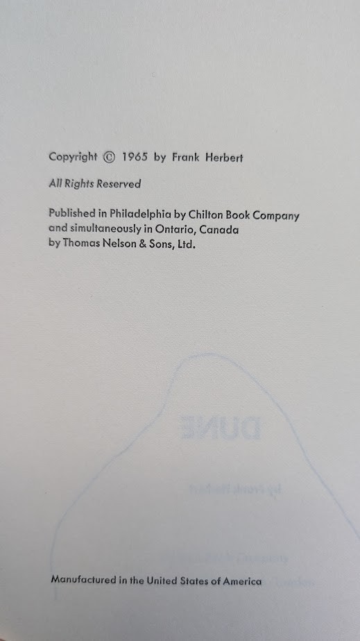 Dune Trilogy Hardcover Frank Herbert 1965 Chilton Putnam BCE Messiah Children Of