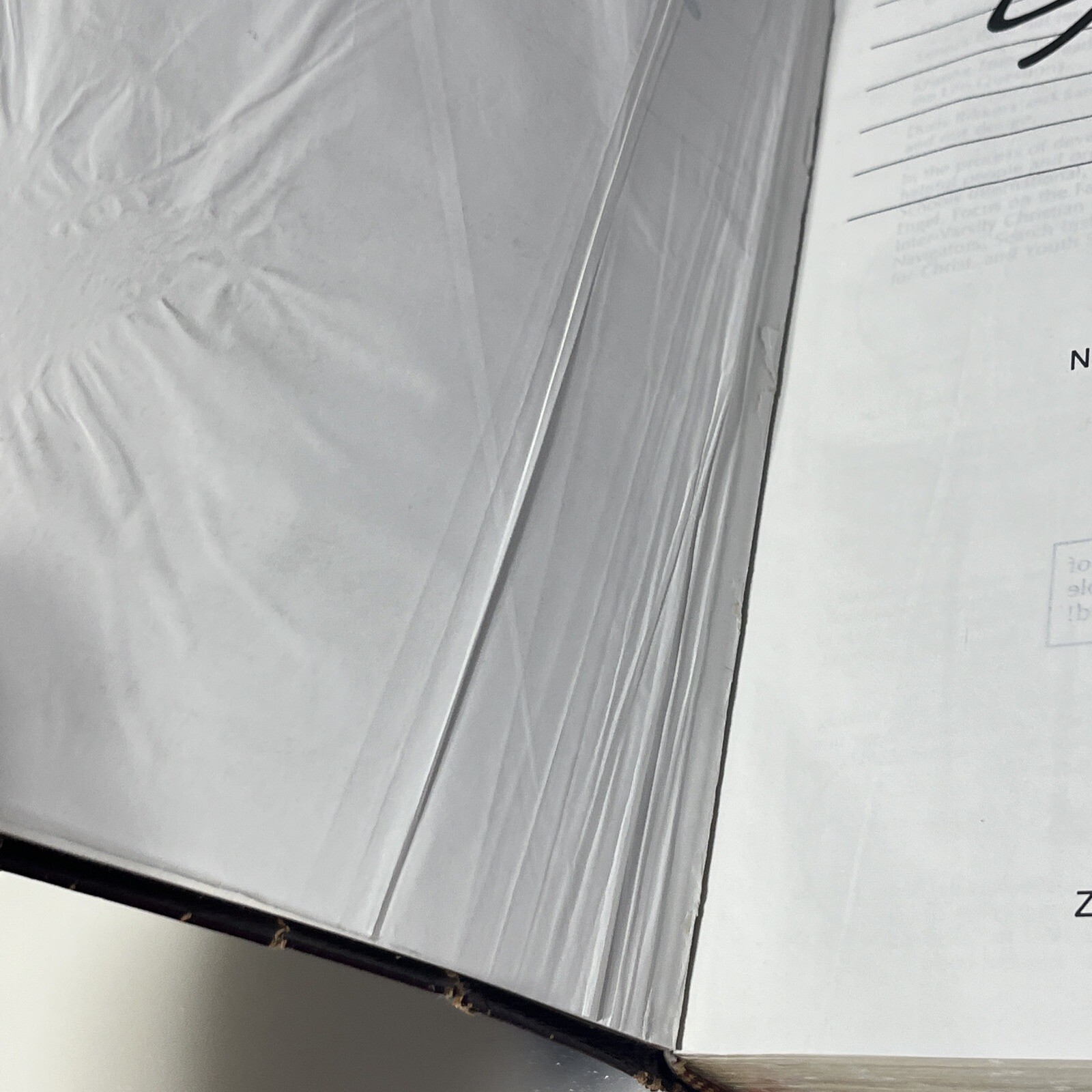 The Student Bible NIV Burgandy 1987 Zondervan Bonded Leather index