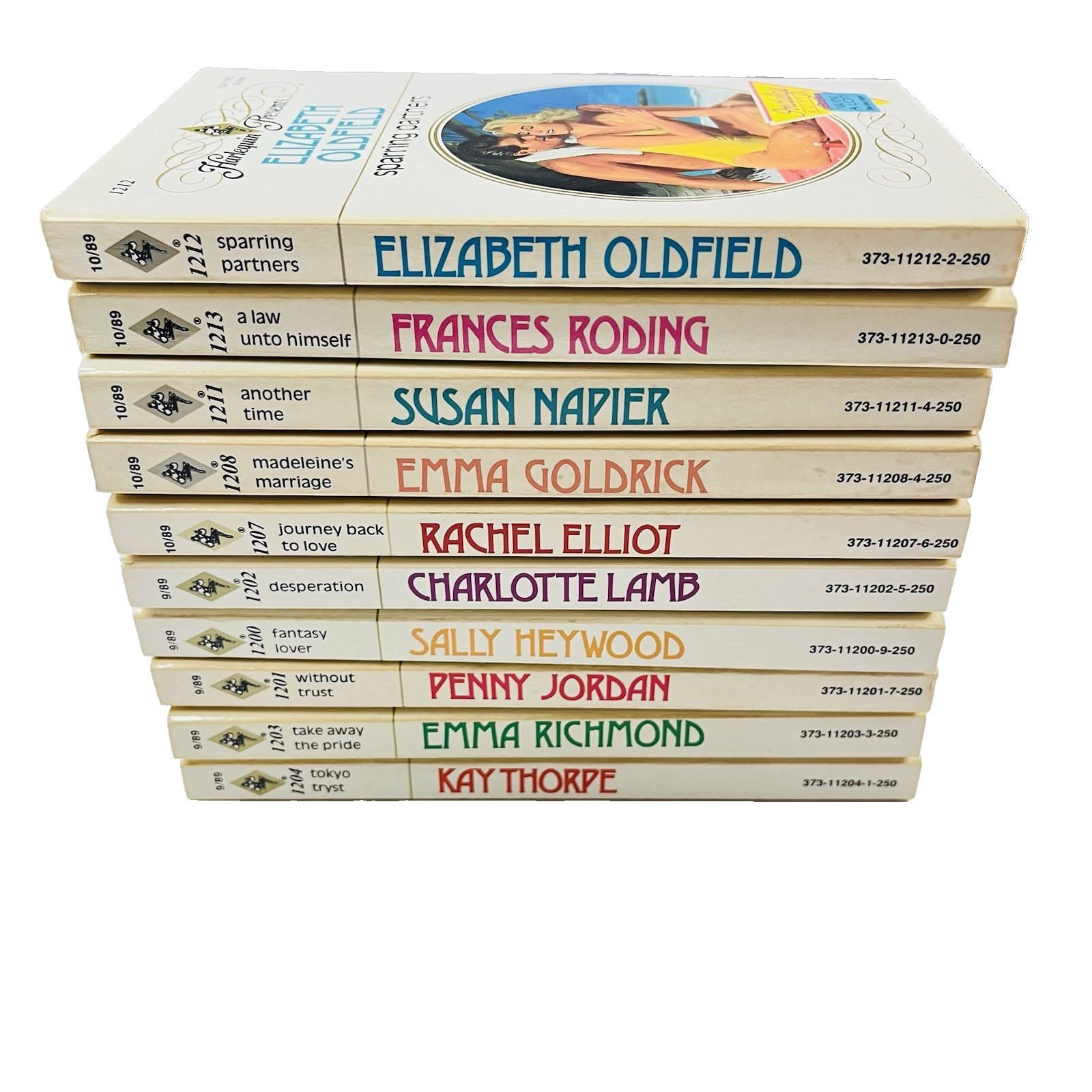 Harlequin Romance Fiction Novels Lot of 10 1970s Vintage Multiple Authors