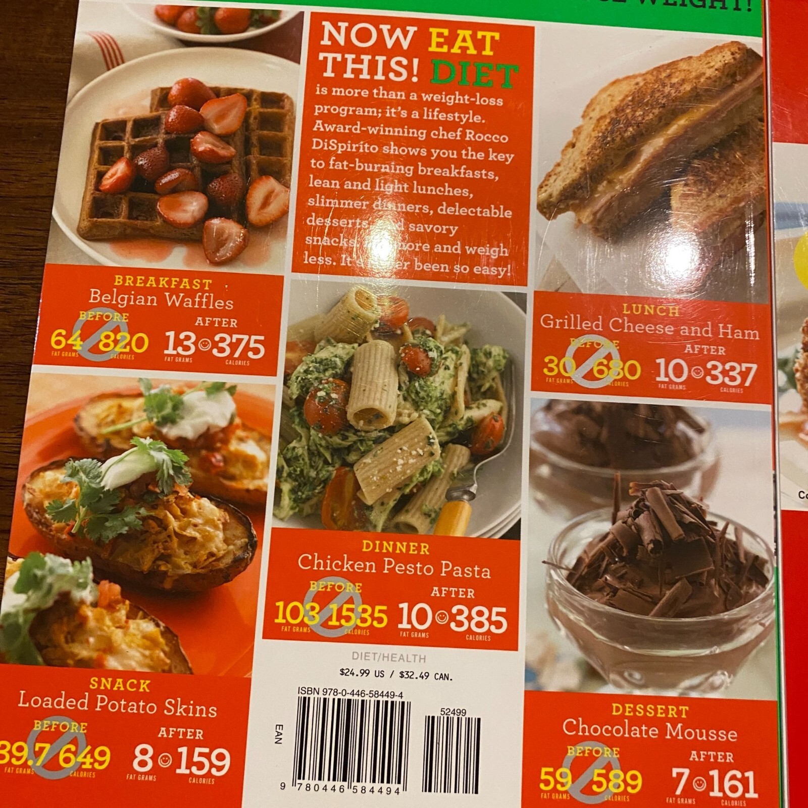 Rocco Dispirito cookbook lot Now eat this Italian comfort foods diet recipe book