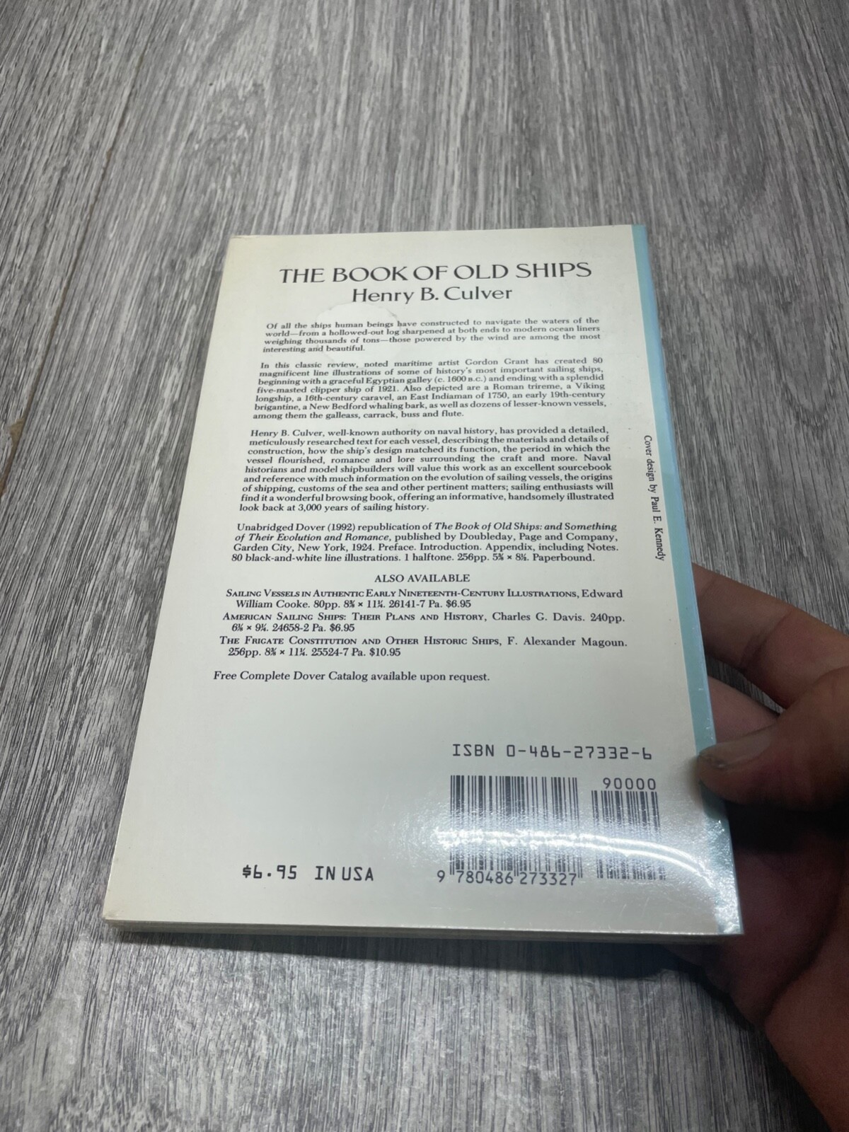 Dover Maritime Ser.: The Book of Old Ships : From Egyptian Galleys to Clipper…
