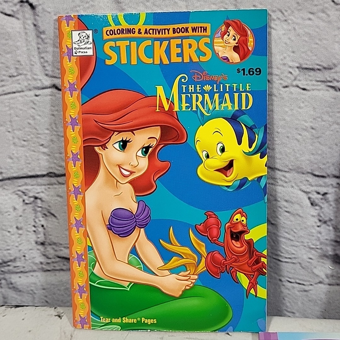 2001 Disney Coloring Activity Sticker Books Lot Dalmatian Press Pooh Lion King