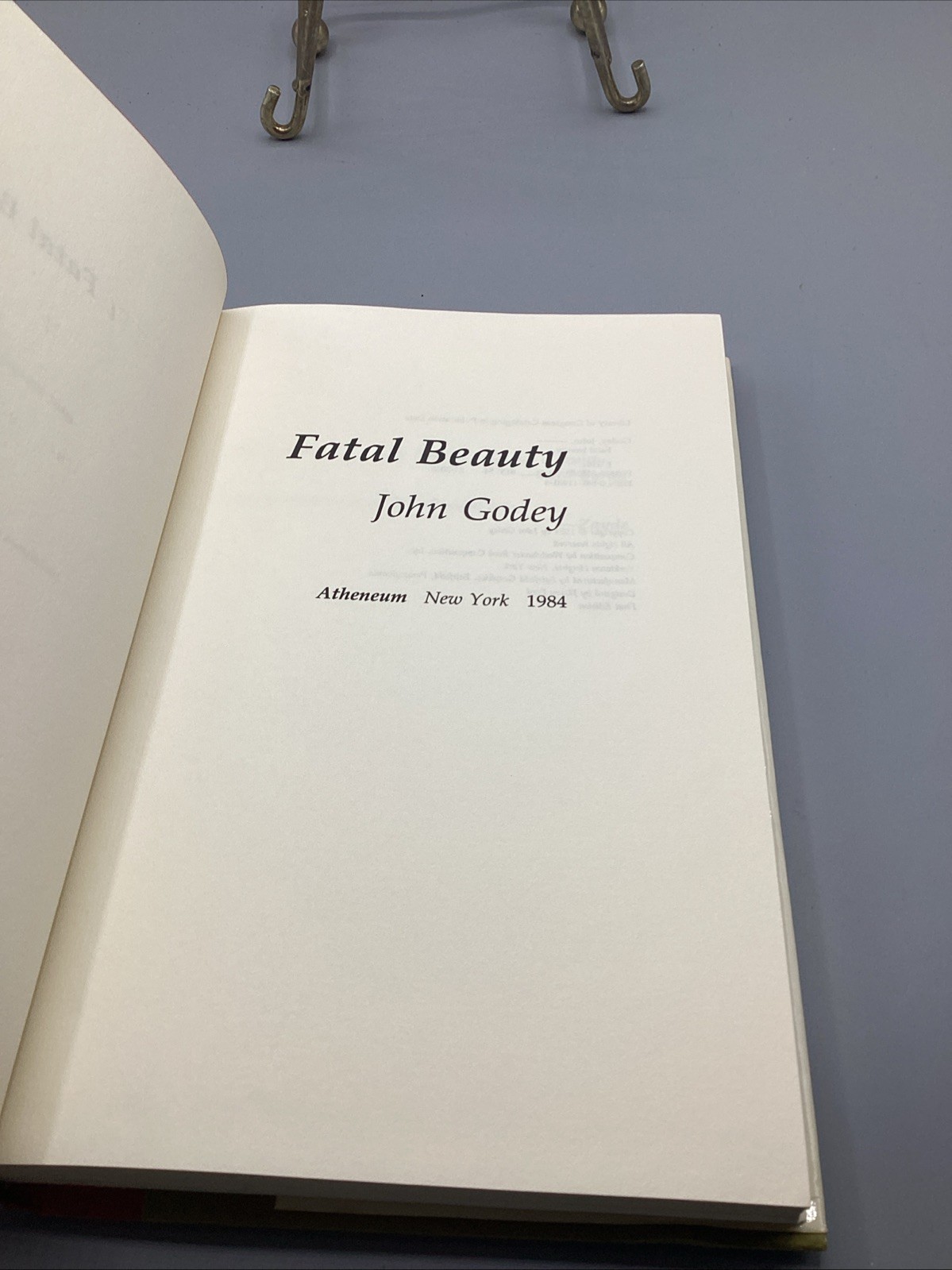 FATAL BEAUTY by John Godey * 1984 1st Edition HB/DJ details scanned MYSTERY