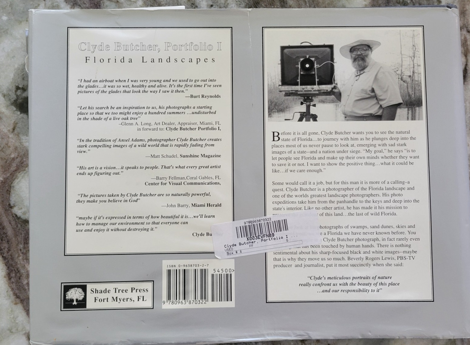 Clyde Butcher, Portfolio I: Florida Landscapes by Clyde Butcher