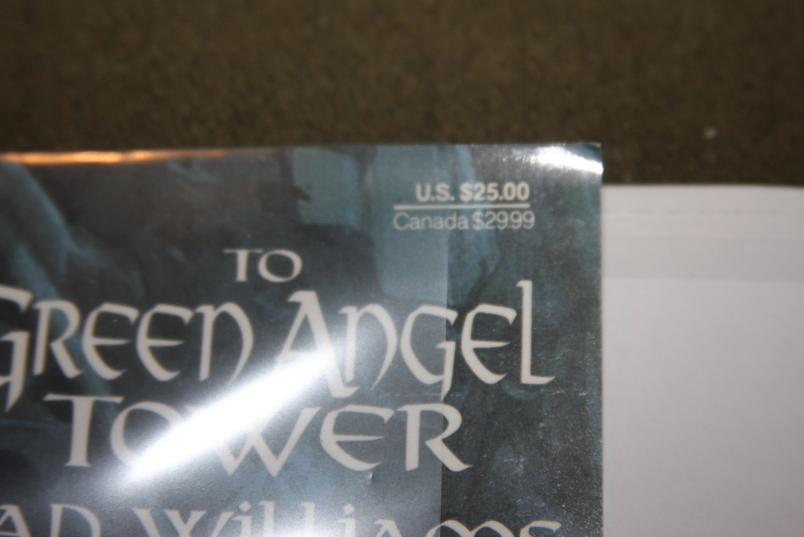 To Green Angel Tower by Tad Williams 1993 HC 1st/1st – Signed w/ Inscription