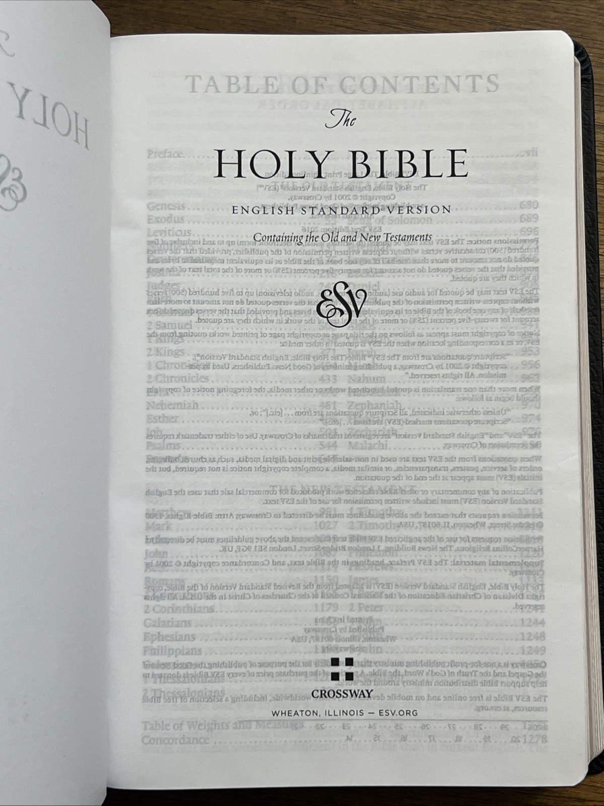 ESV Large Print Thinline Bible (Black Genuine Leather)