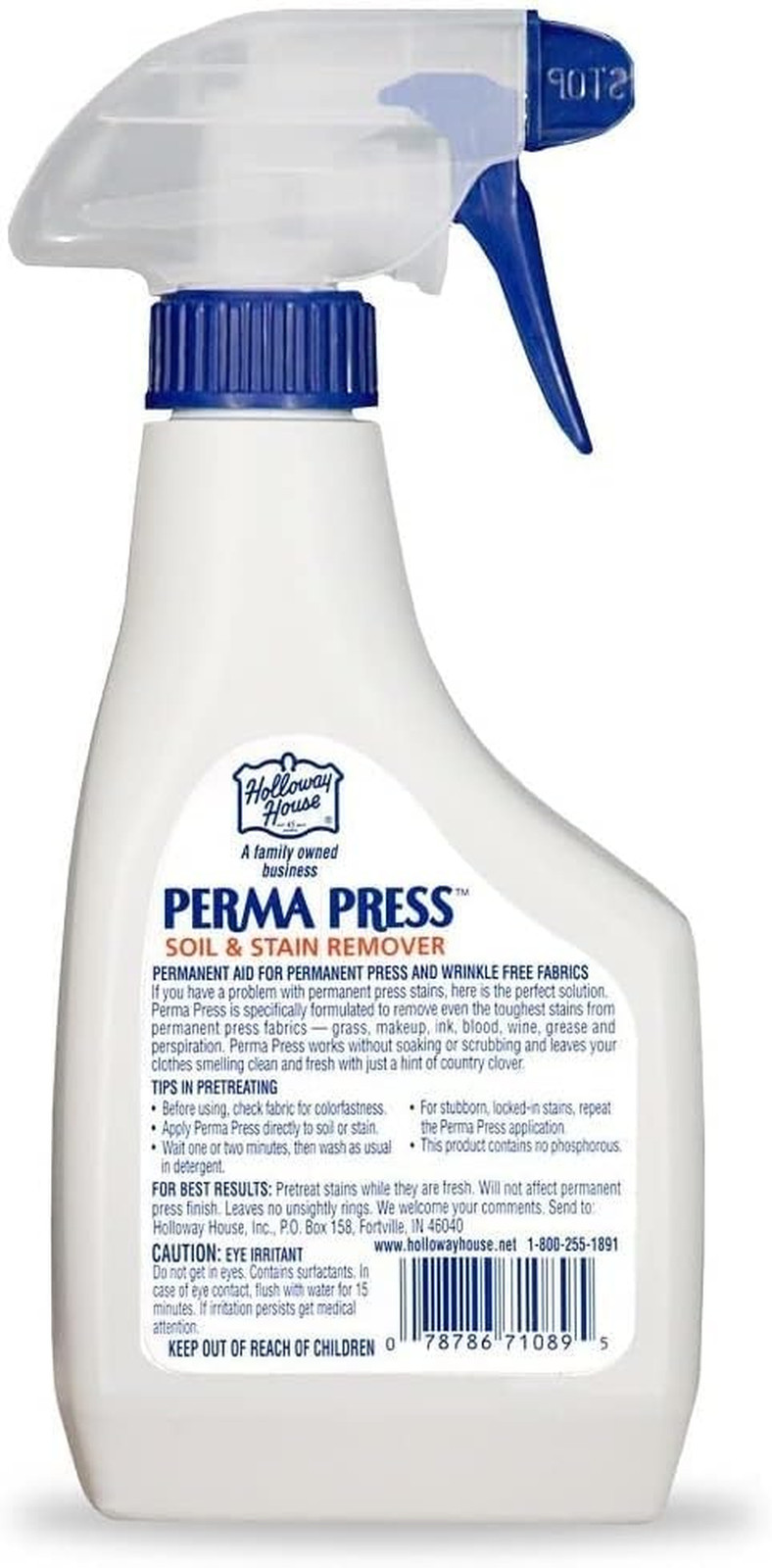 Perma Press Soil & Stain Remover 16Oz | Formulated for Heavy-Duty Cleaning Actio