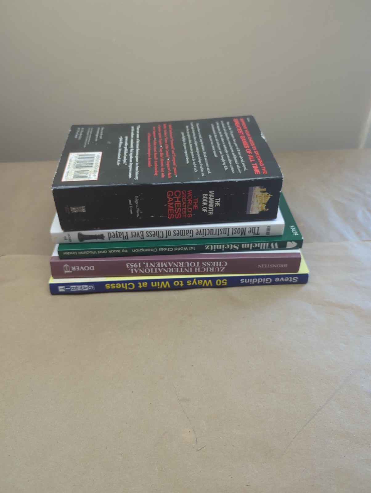 5 Chess Book Lot Games Study Learn instructional Help Improve Steinitz Fischer