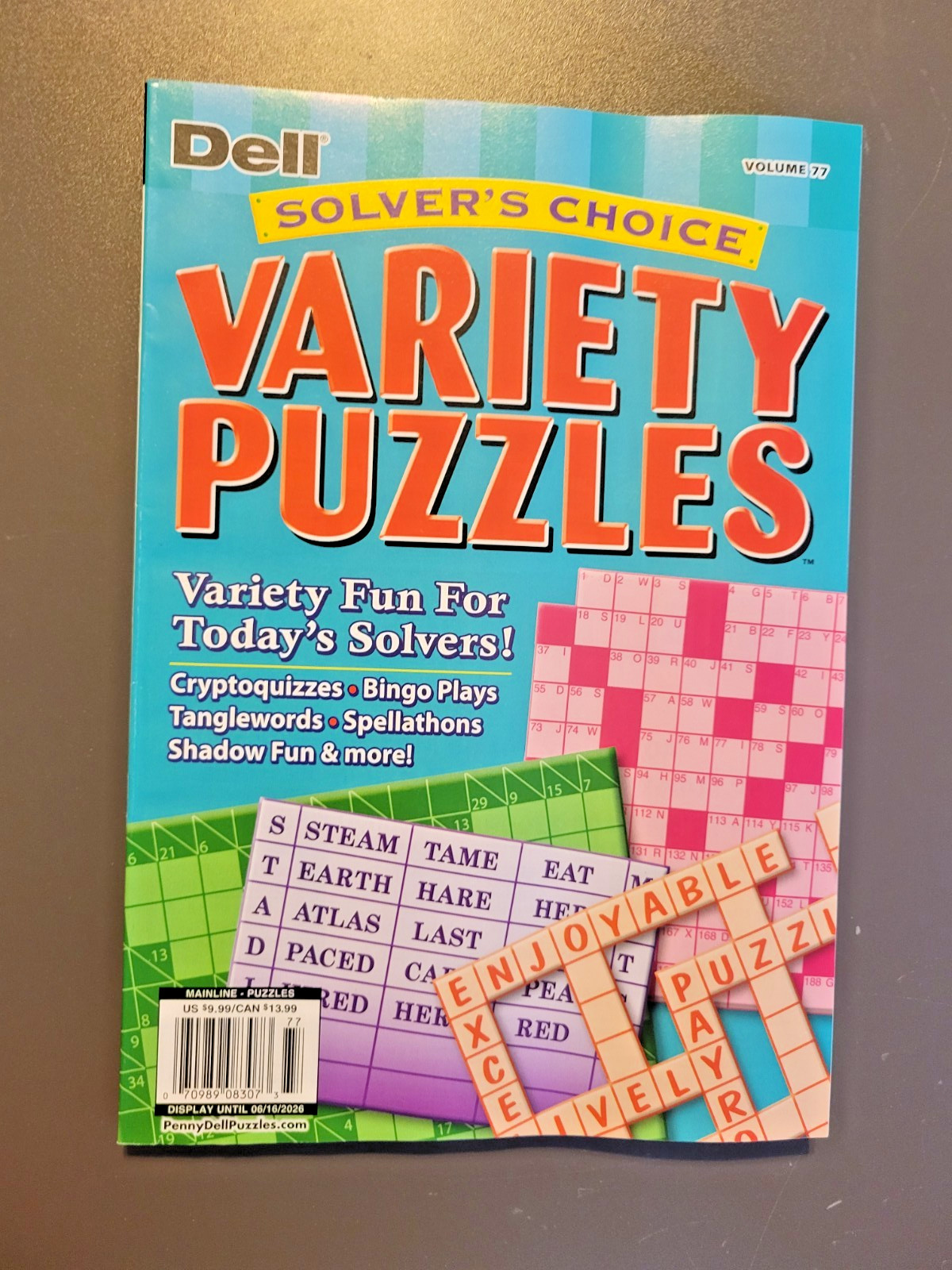 Solver’s Choice Variety Puzzles by DELL – Volume 77 – Fun for Today’s Solvers !