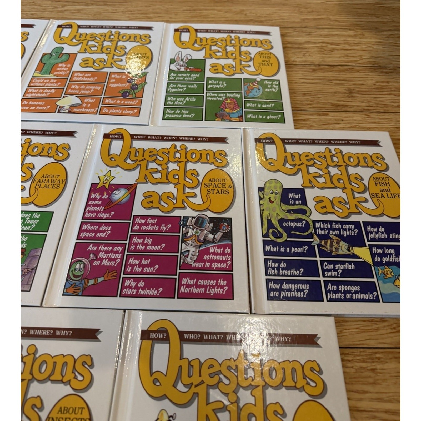 Questions Kids Ask Hardcover Books 1988 – Lot Of 10 VTG HC Children’s