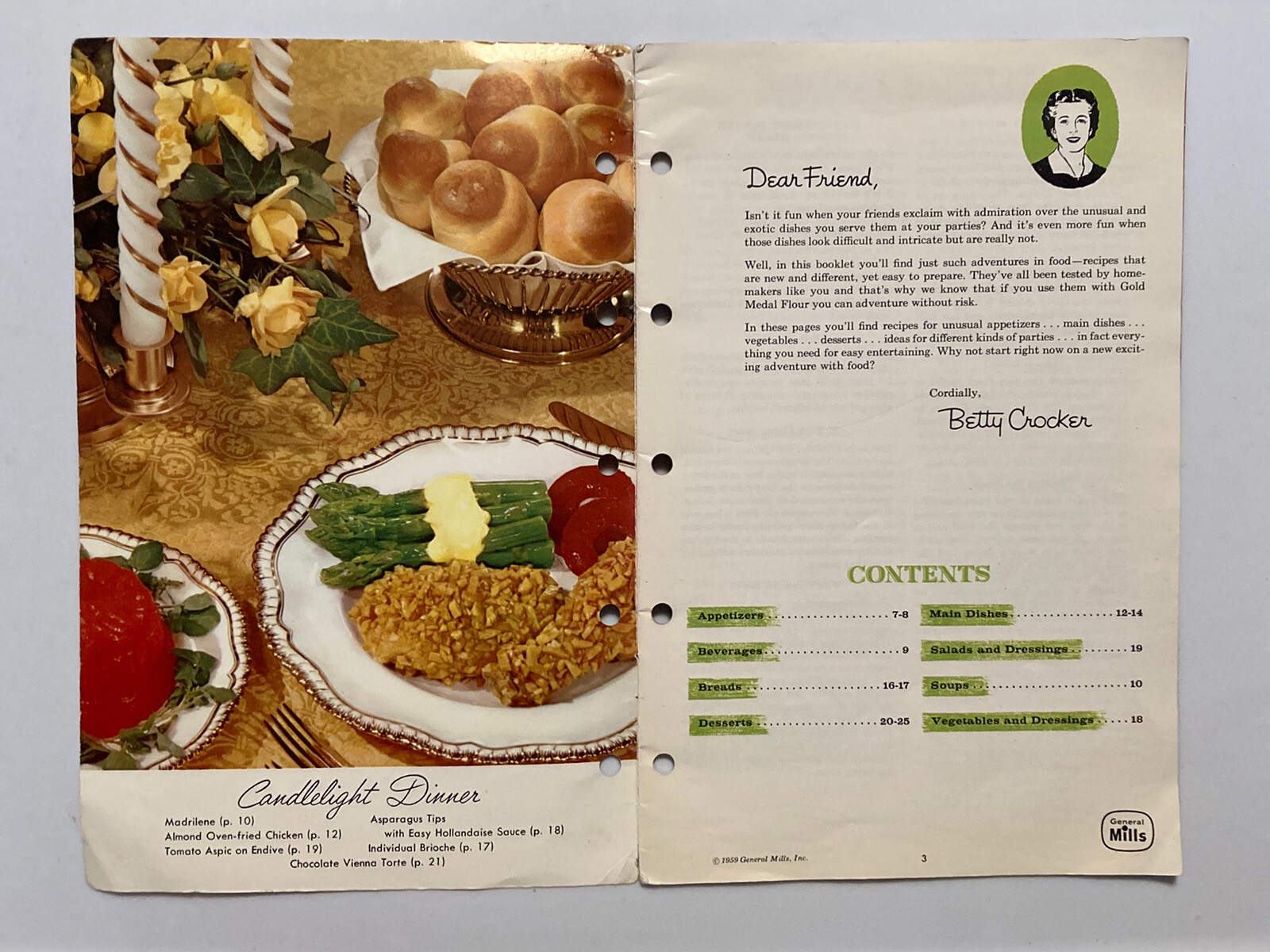 Vintage 1959 Betty Crocker’s “Frankly Fancy” Foods Recipe Book Cookbook
