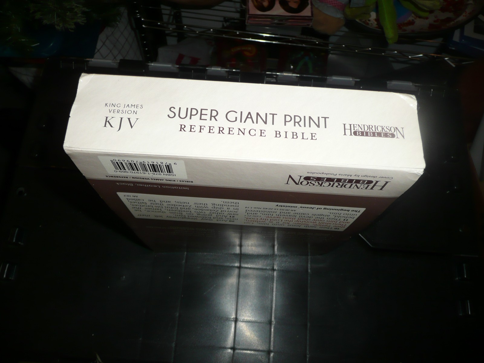 KJV Super Giant Print Bible – Leather Bound By Hendrickson Bibles New