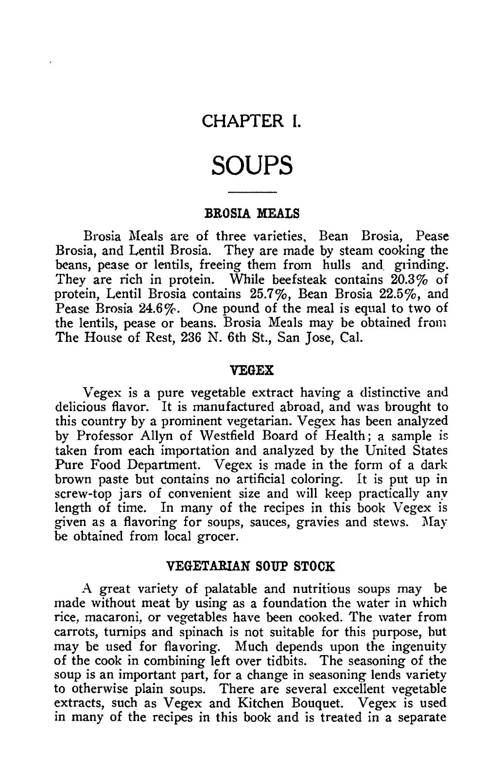 1910 Modern Meatless Cook Book 145 Pages