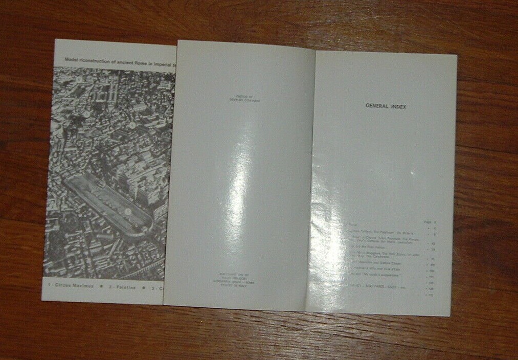 REDUCED: Vintage Guide Book, Rome with My Guide, 1970, 135 pages
