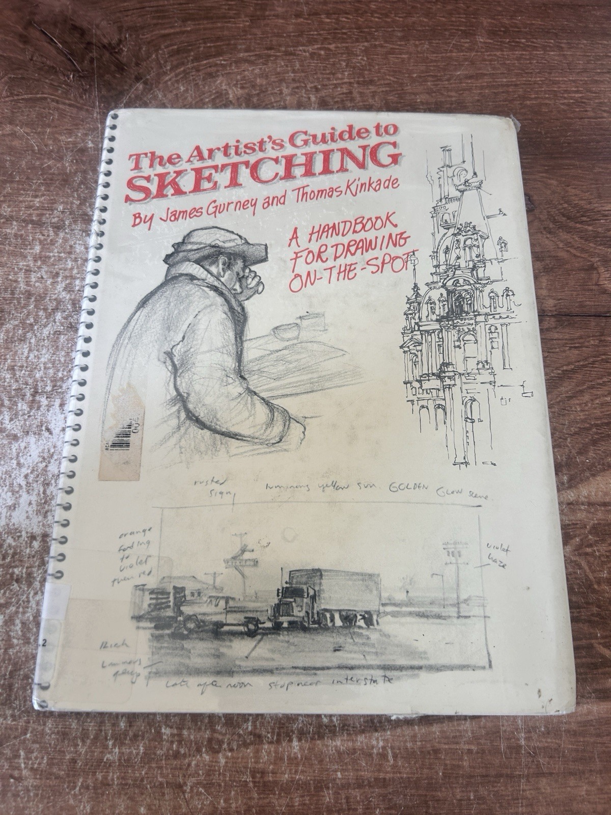 The Artist’s Guide to Sketching James Gurney & Thomas Kinkade HC/DJ 1ST ED 1982