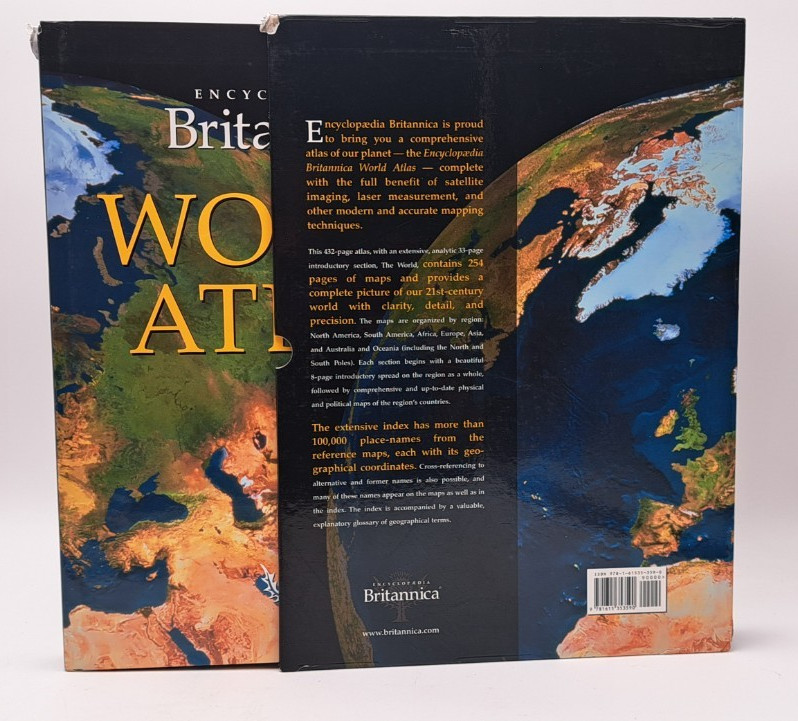 Encyclopaedia Britannica 2011 World Atlas 433 Pgs Boxed Hardcover 15″x11″ READ