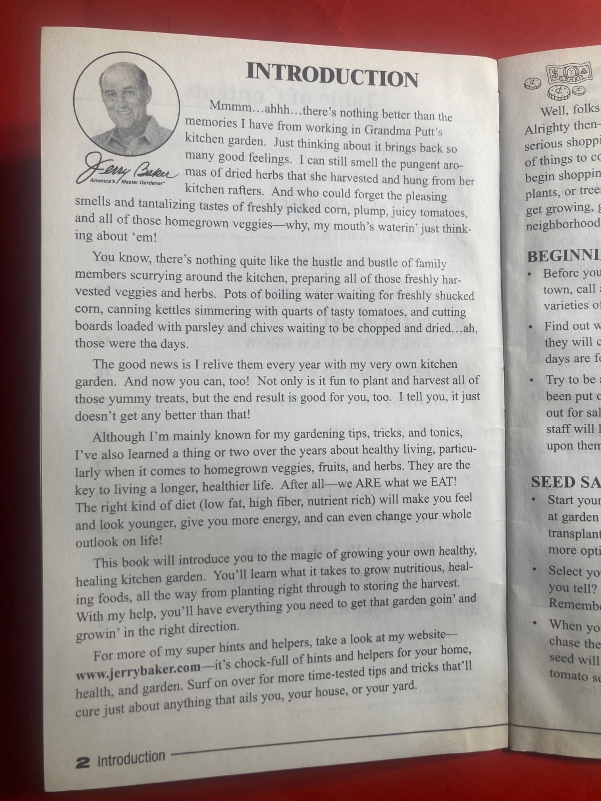 Jerry Baker’s Kitchen Garden 201 Terrific Tips 2001 34 PAGES