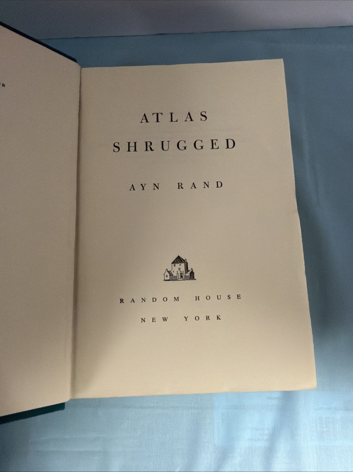 Atlas Shrugged Ayn Rand Random House 1957 3rd Printing – HC No DJ Early Edition